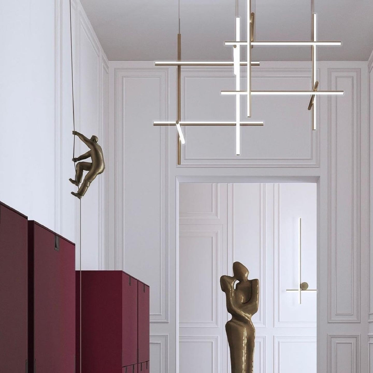 Gridline Linear Chandelier – detail 18