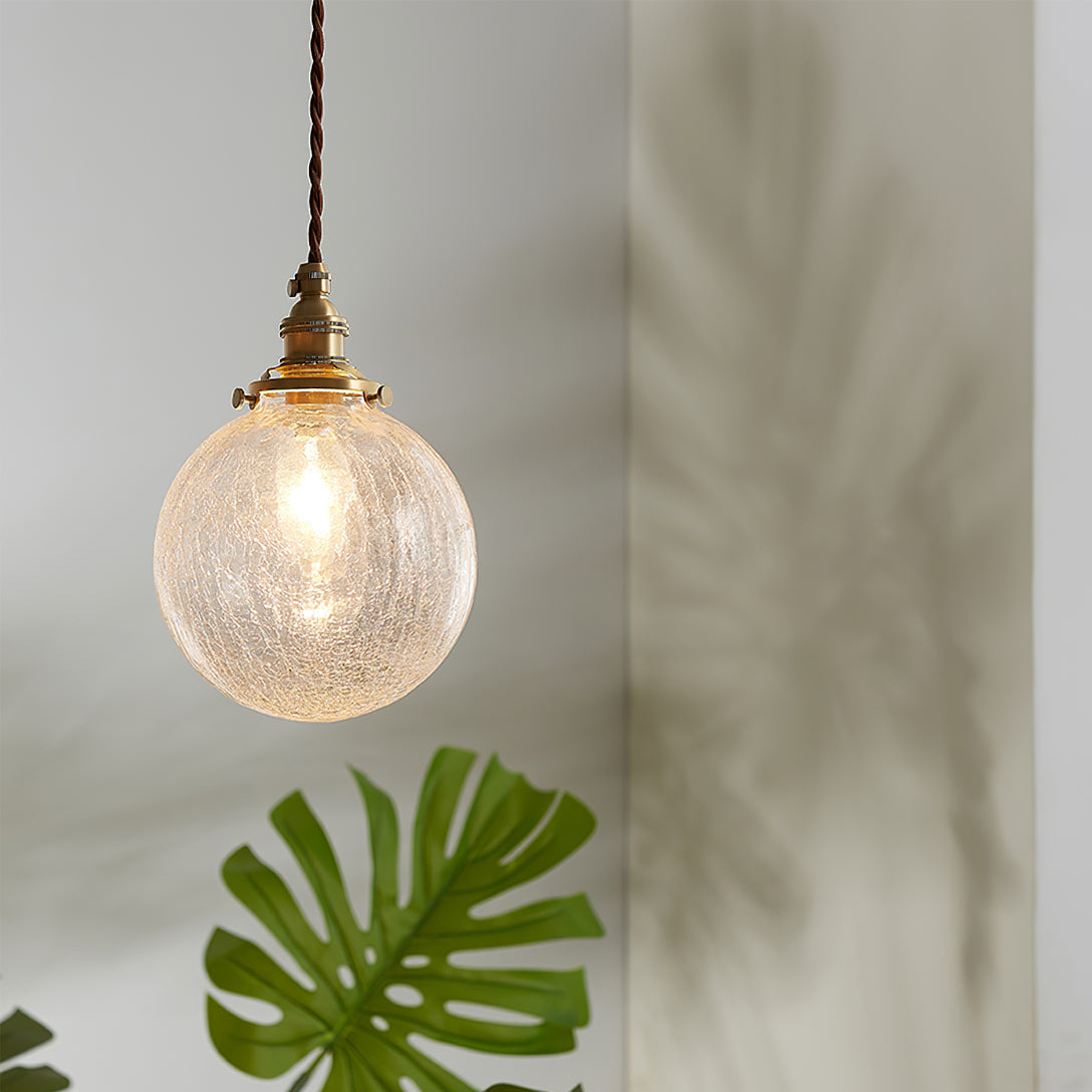 Crackle Glass Pendant Light – detail 3