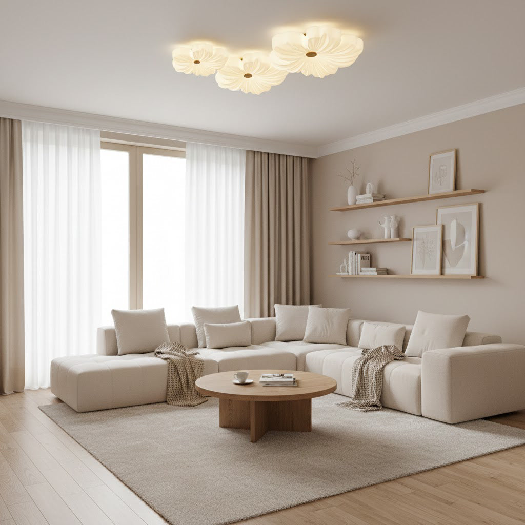 Plafoniera floreale Valonamo