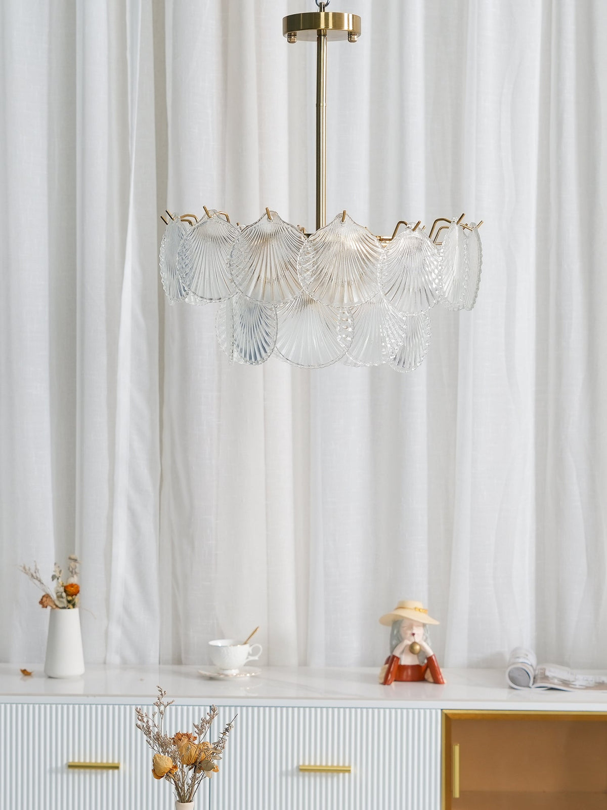 Shell Glass Chandelier – detail 13