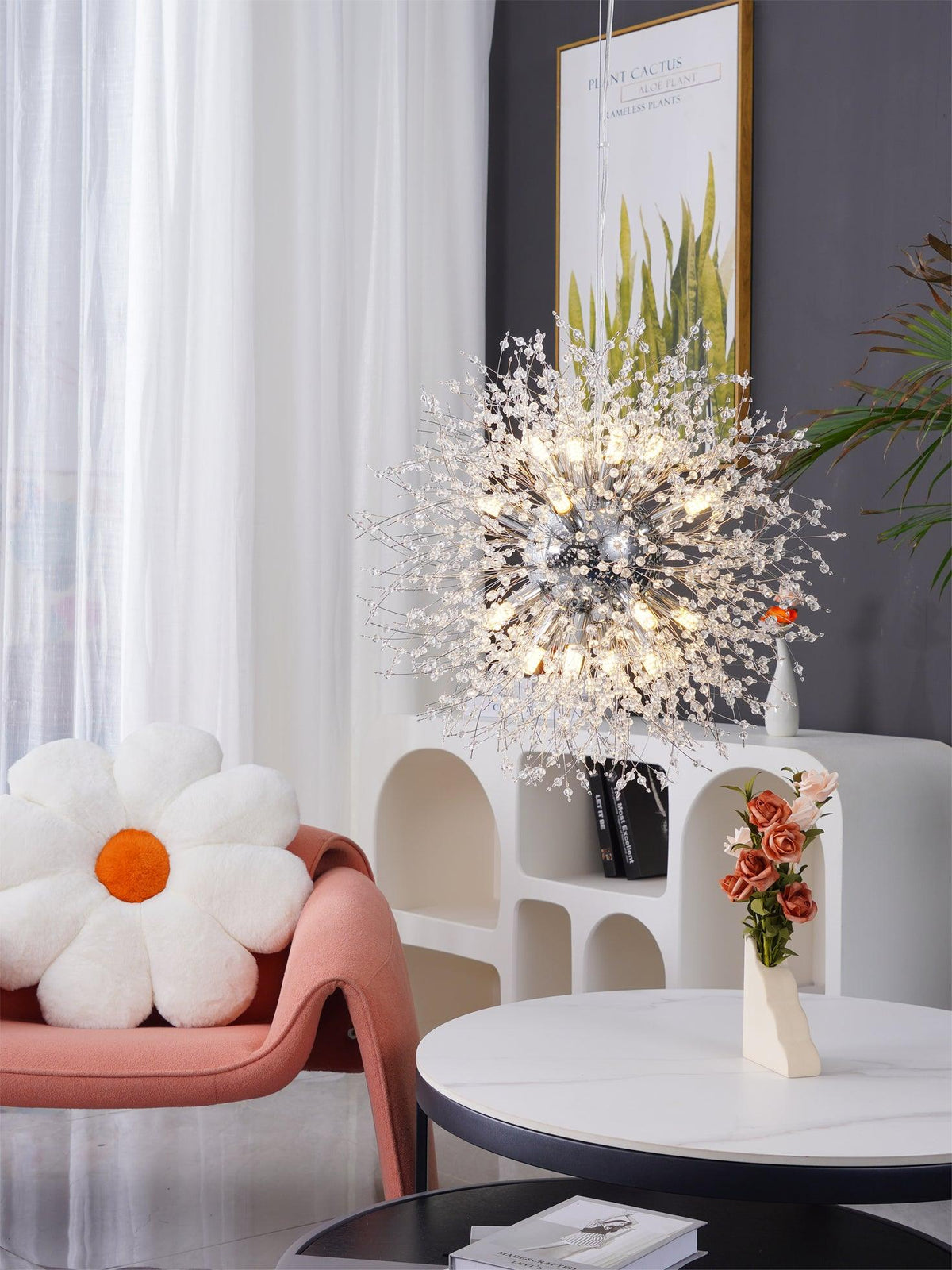 Crystal Dandelion Chandelier – detail 21