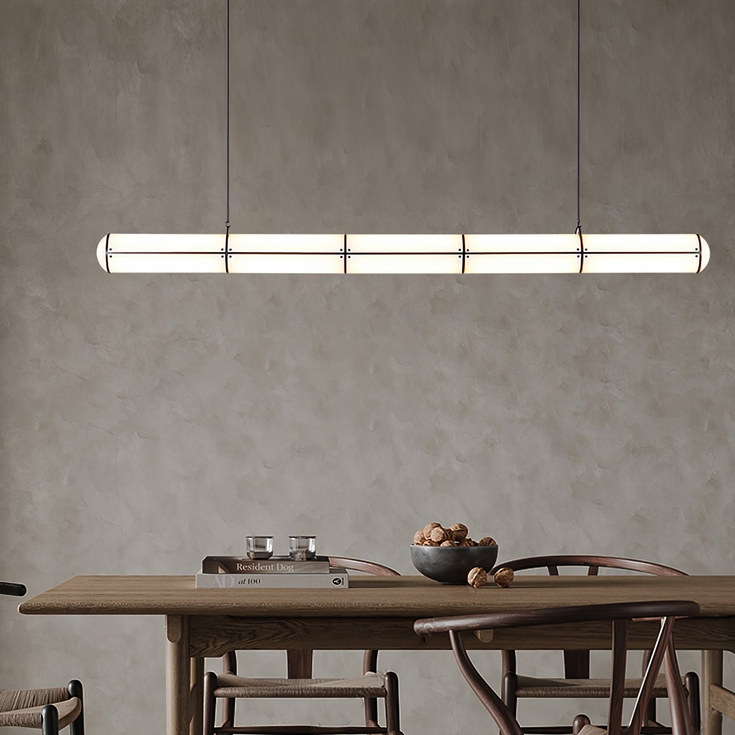 Lampada a sospensione lineare Aronale