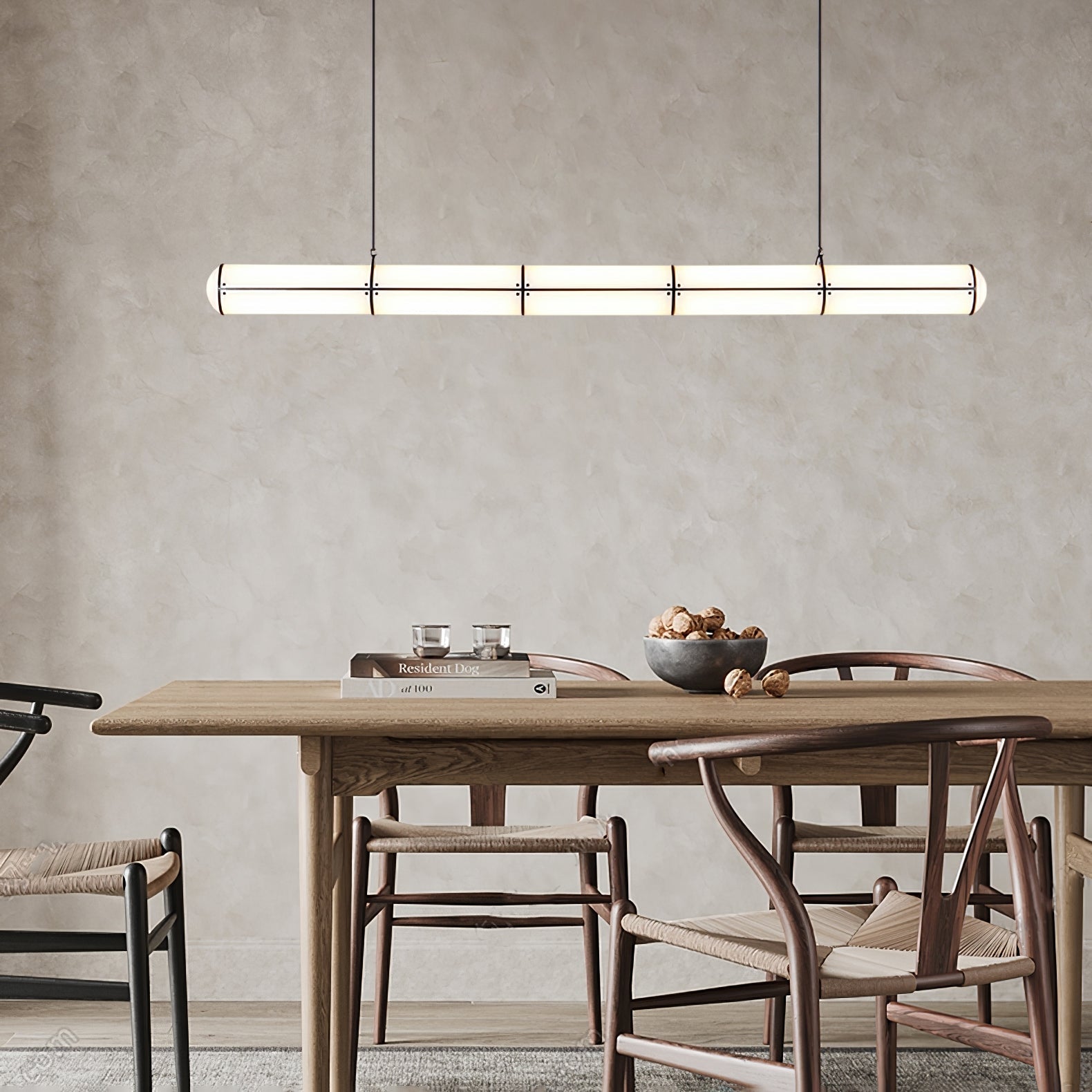 Lampada a sospensione lineare Aronale