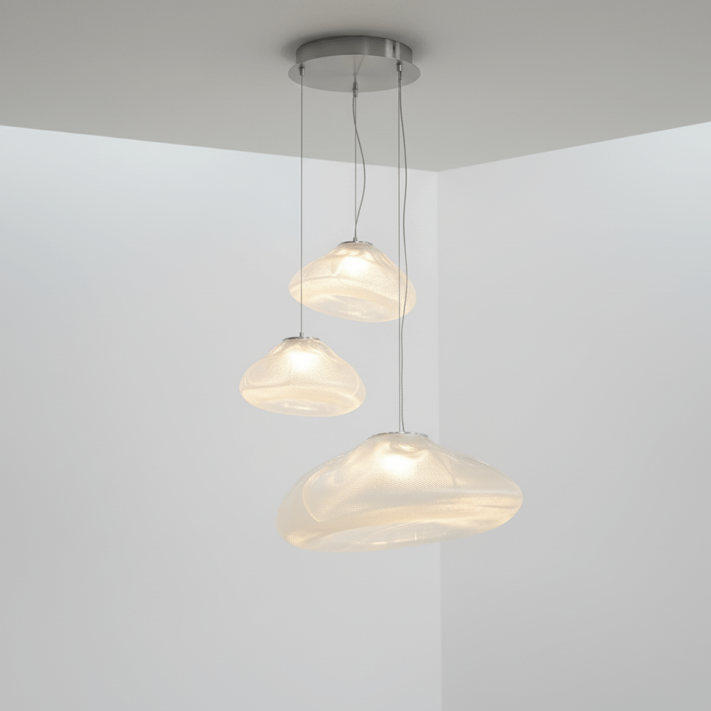 Lampada a sospensione scultorea Sileli
