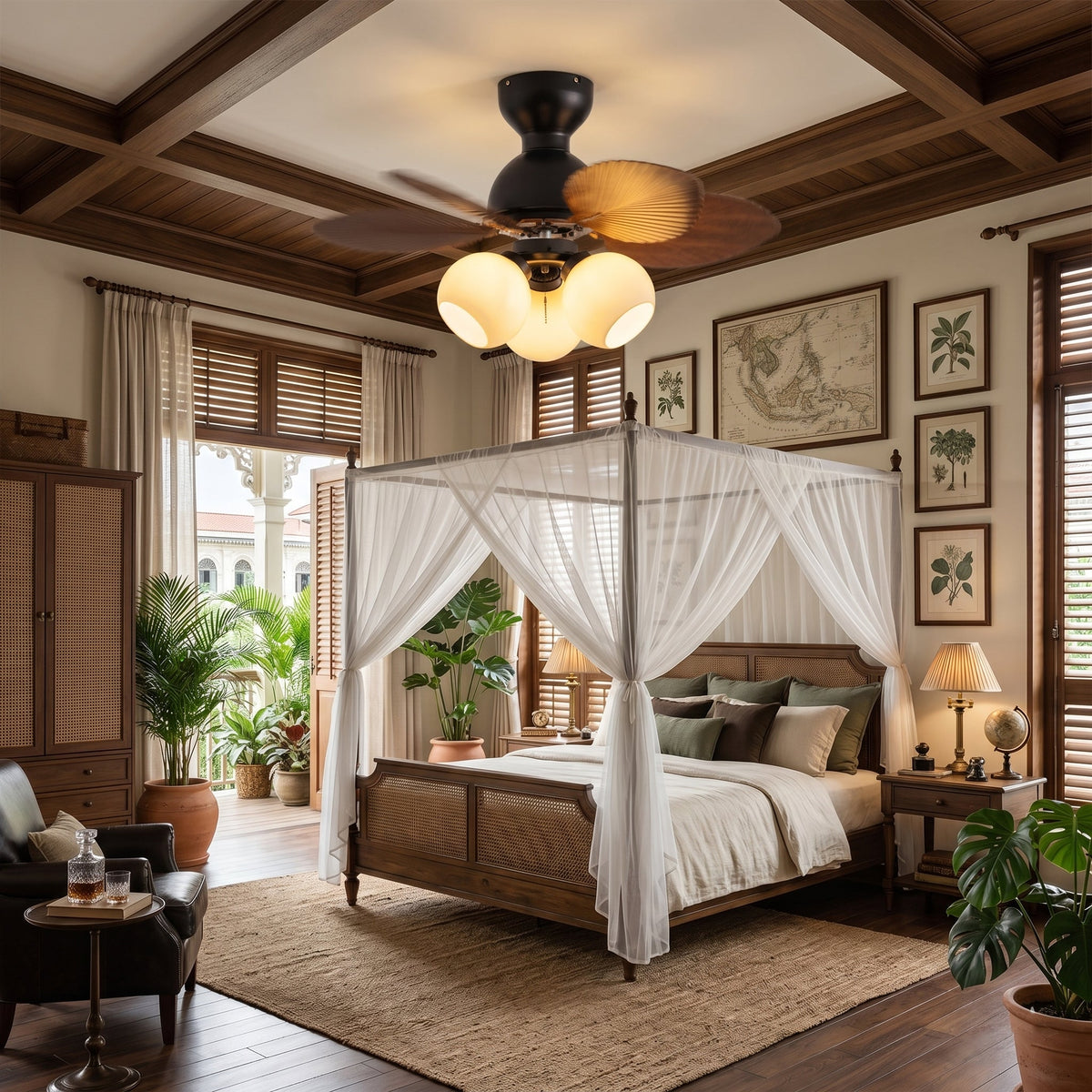 Belize Ceiling Fan Light – detail 6