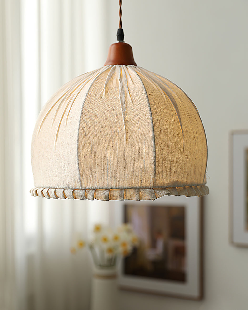 Lampada a sospensione rotonda Silenre