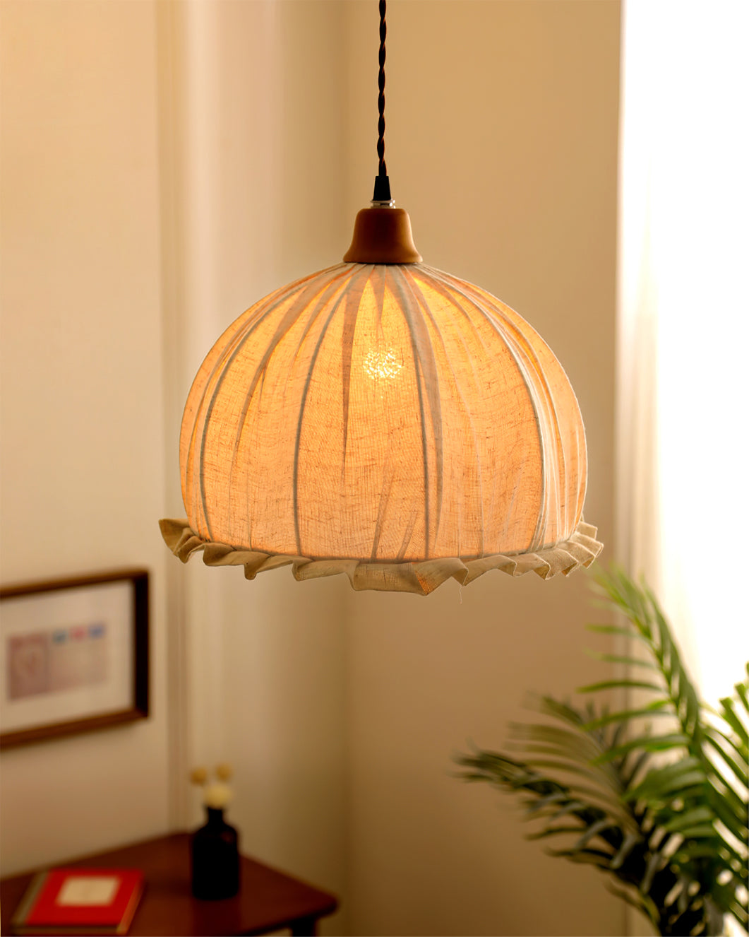 Lampada a sospensione rotonda Silenre