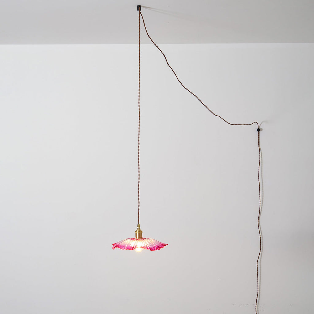 Lampada a sospensione floreale Mirarni