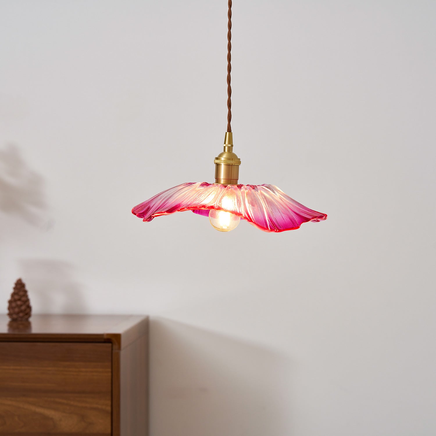 Lampada a sospensione floreale Mirarni
