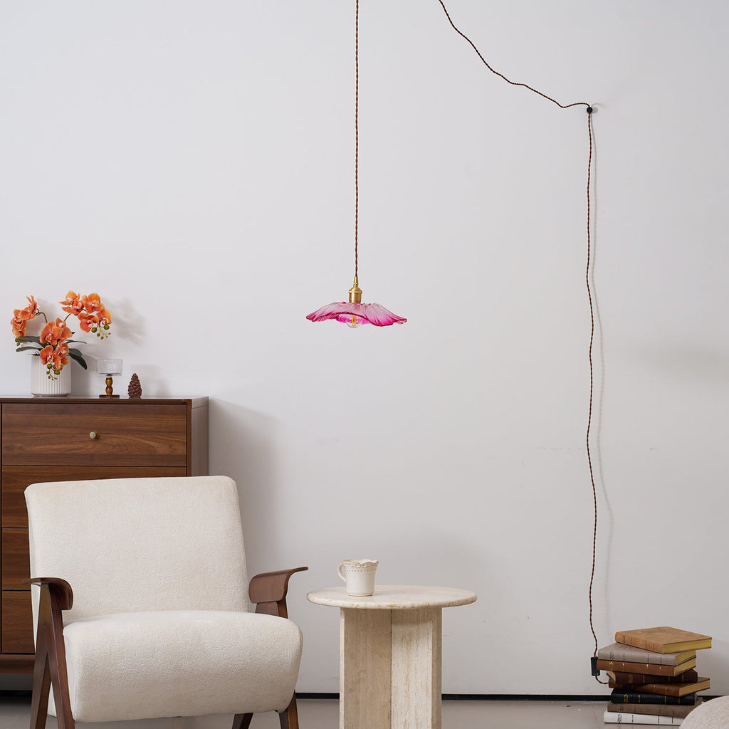 Lampada a sospensione floreale Mirarni