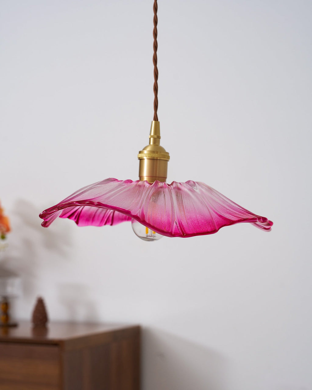 Lampada a sospensione floreale Mirarni
