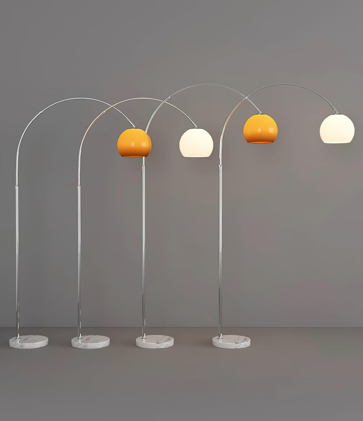 Lampada da terra curva Rovelave
