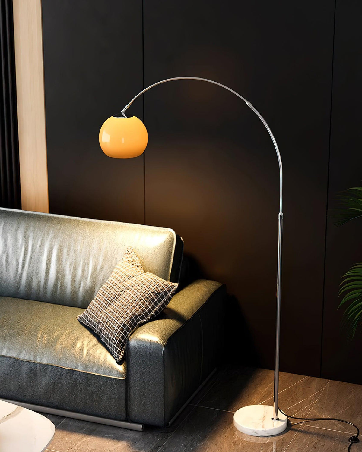 Lampada da terra curva Rovelave