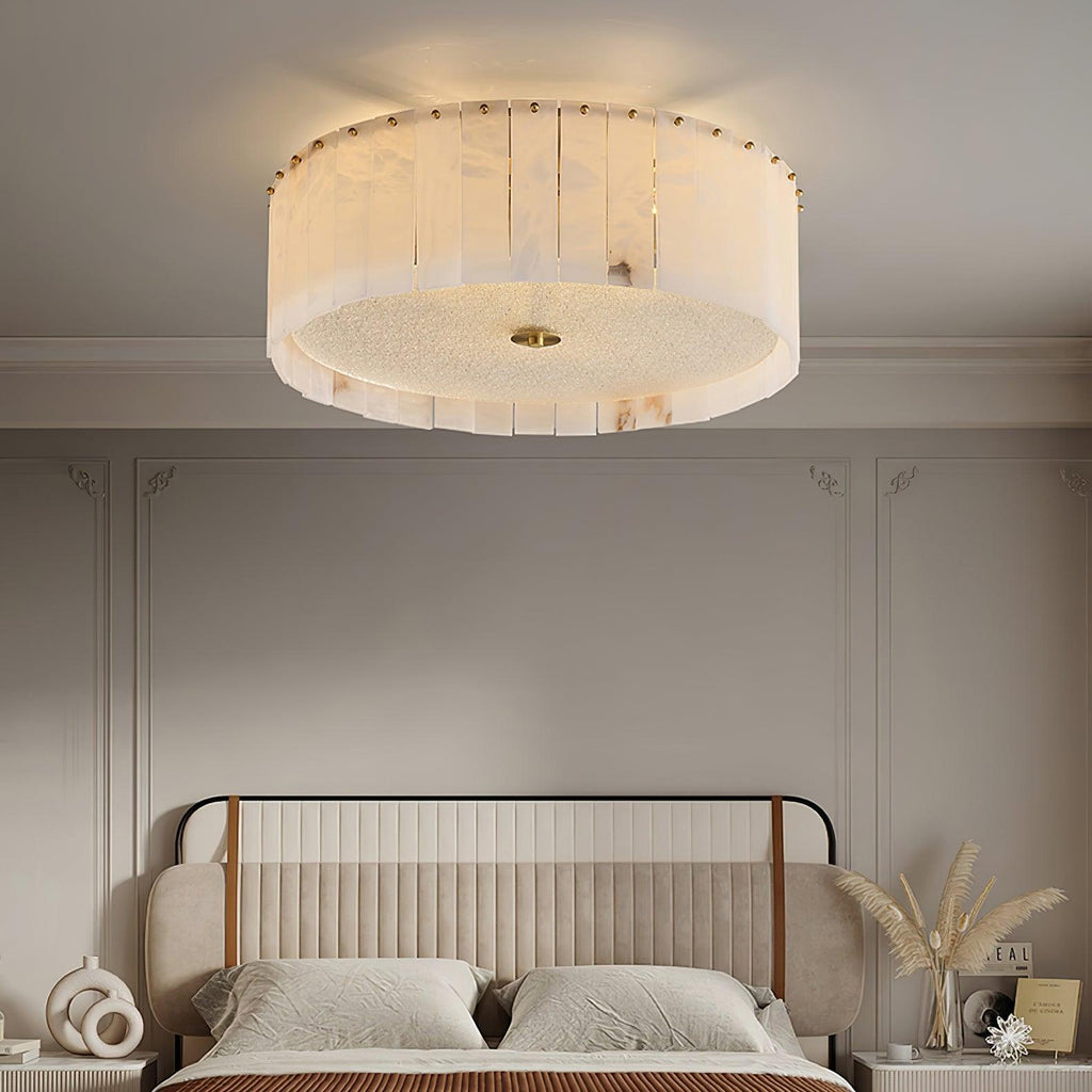 Lampada da soffitto in alabastro Ellys