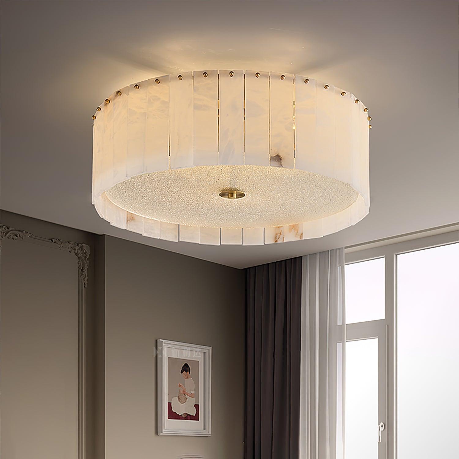 Lampada da soffitto in alabastro Ellys