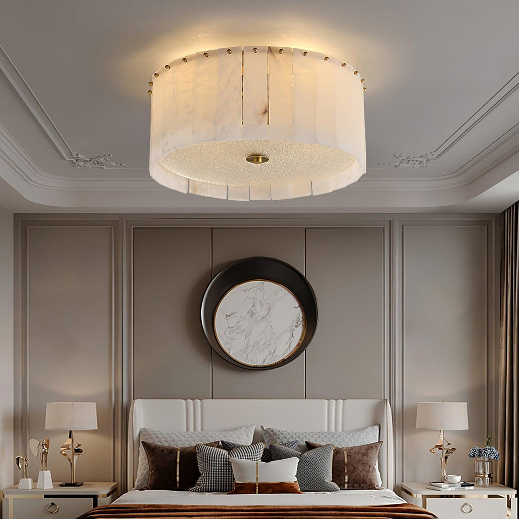 Lampada da soffitto in alabastro Ellys