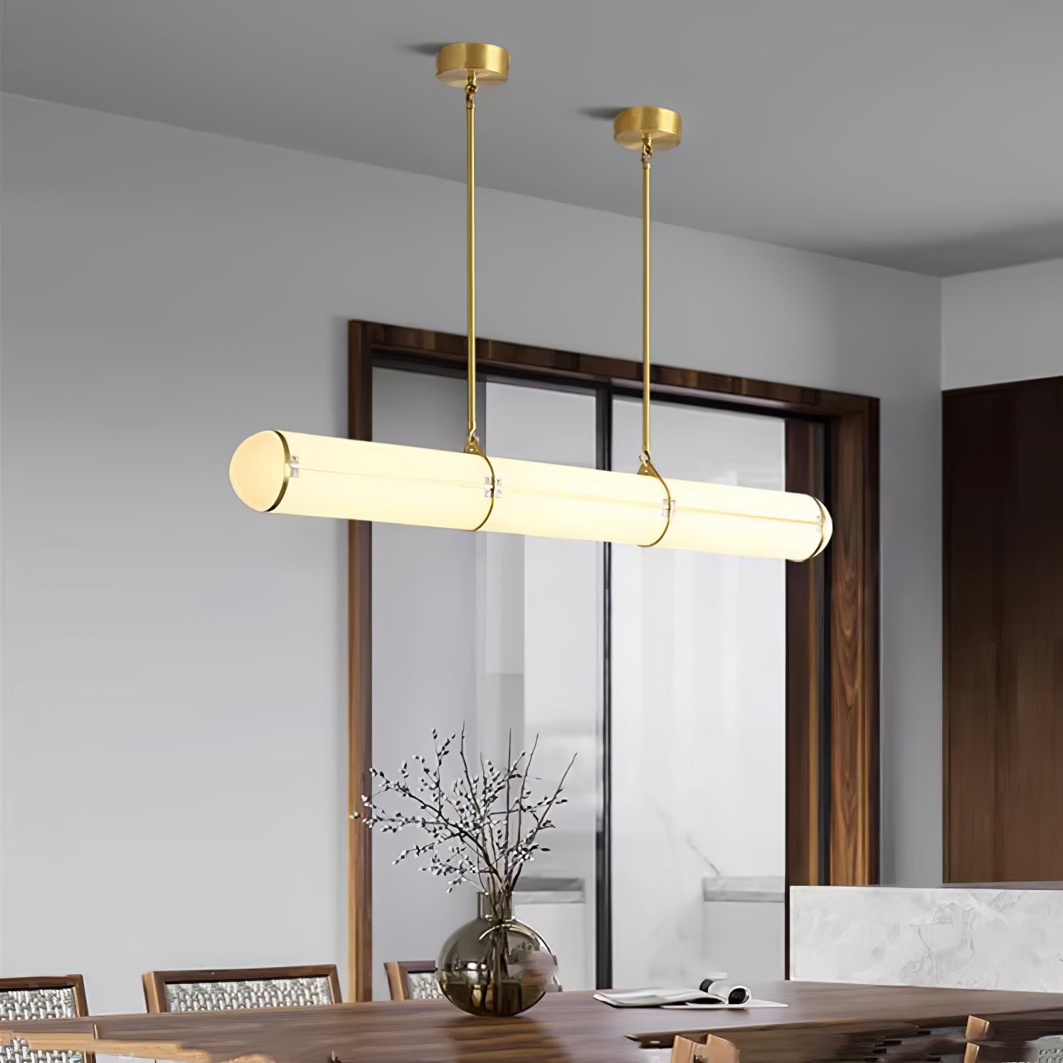 Lampada a sospensione lineare Aronale