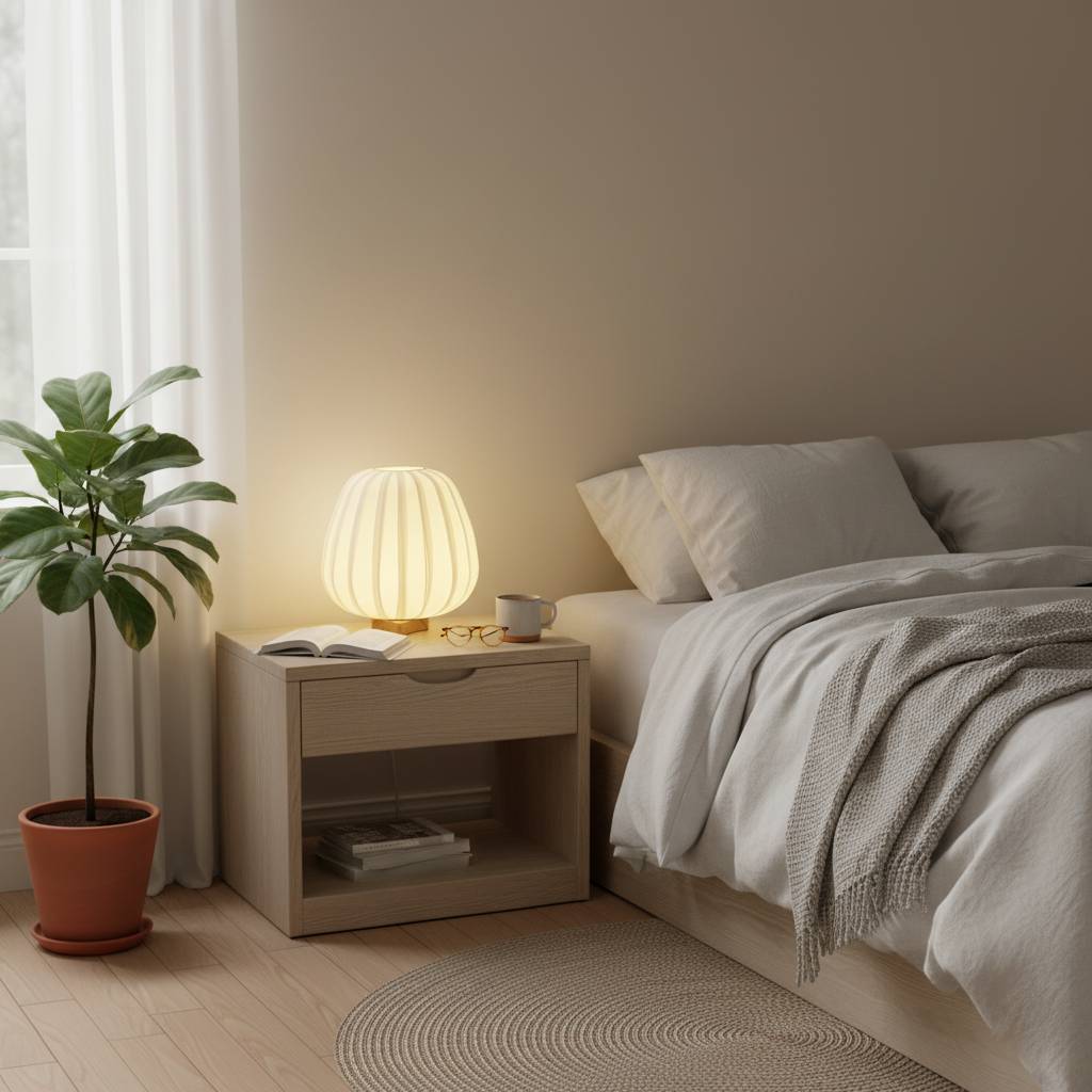 Fabric Minimalist Table Lamp – detail 11