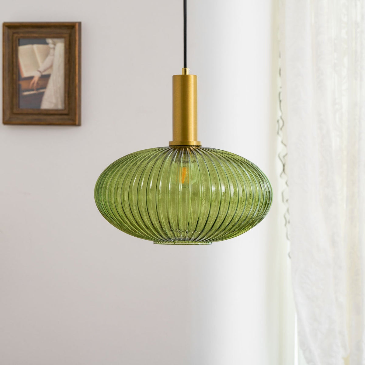Lampada a sospensione scanalata Raettama