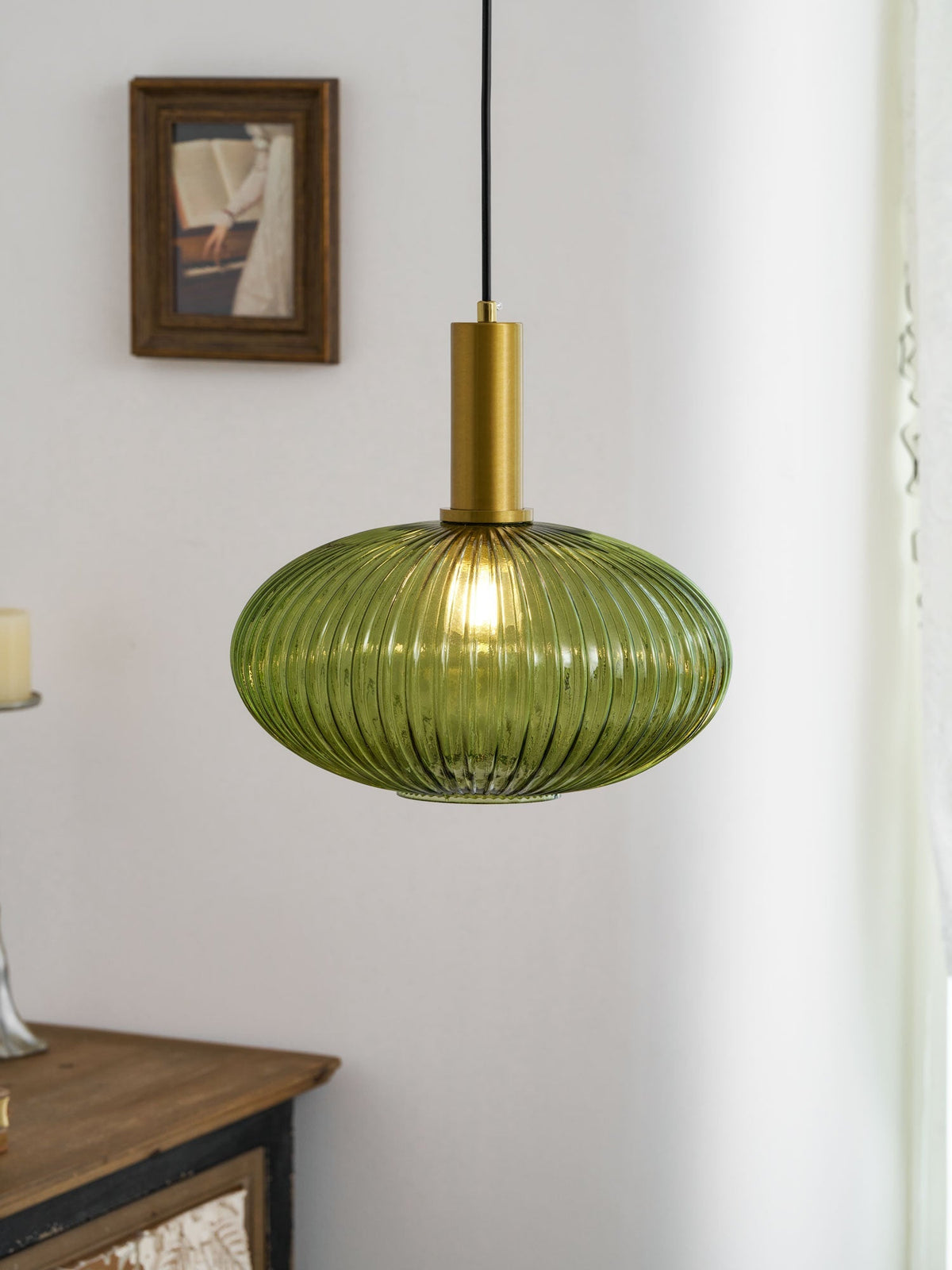 Lampada a sospensione scanalata Raettama