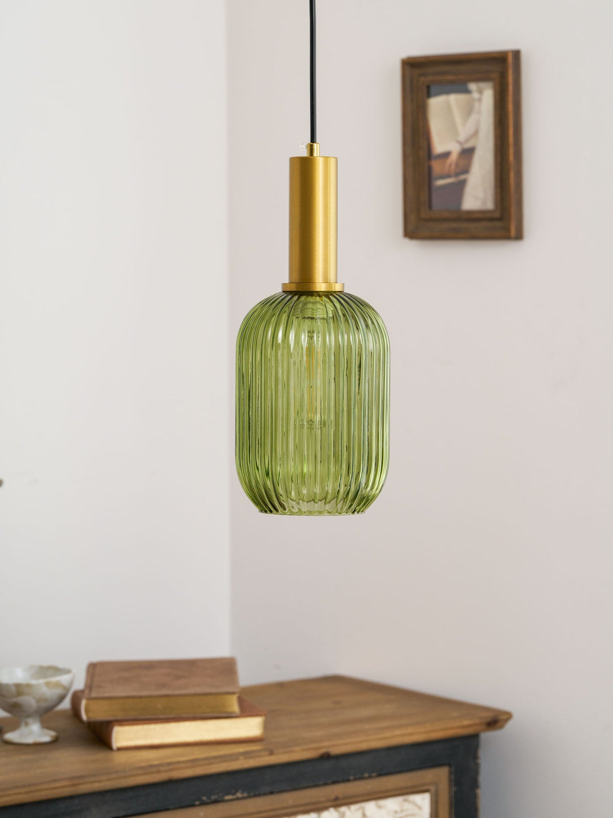 Lampada a sospensione scanalata Raettama