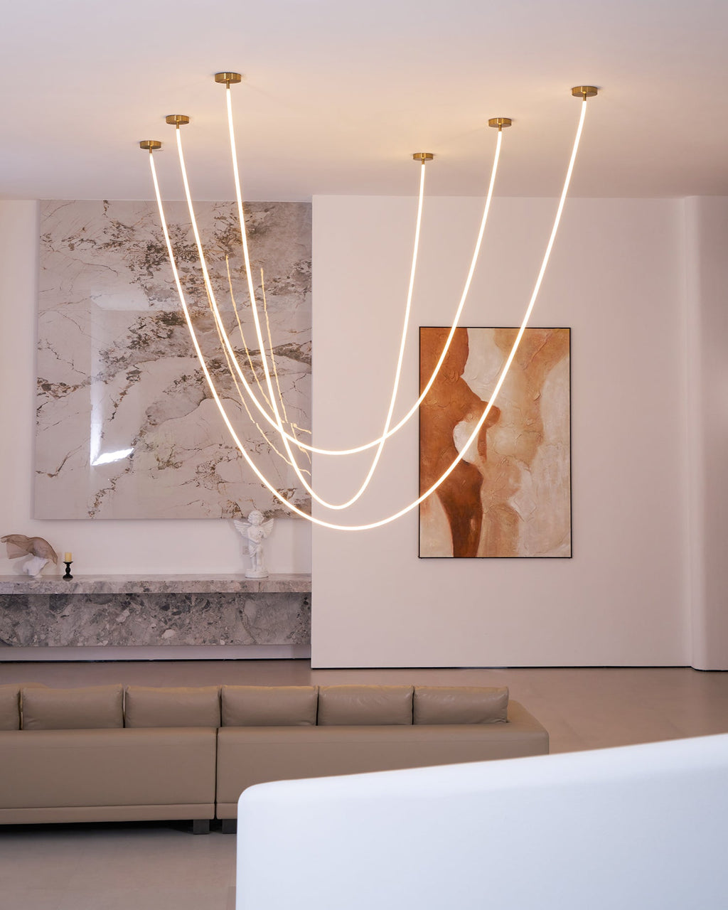 Lampada a sospensione flessibile Nelanoa