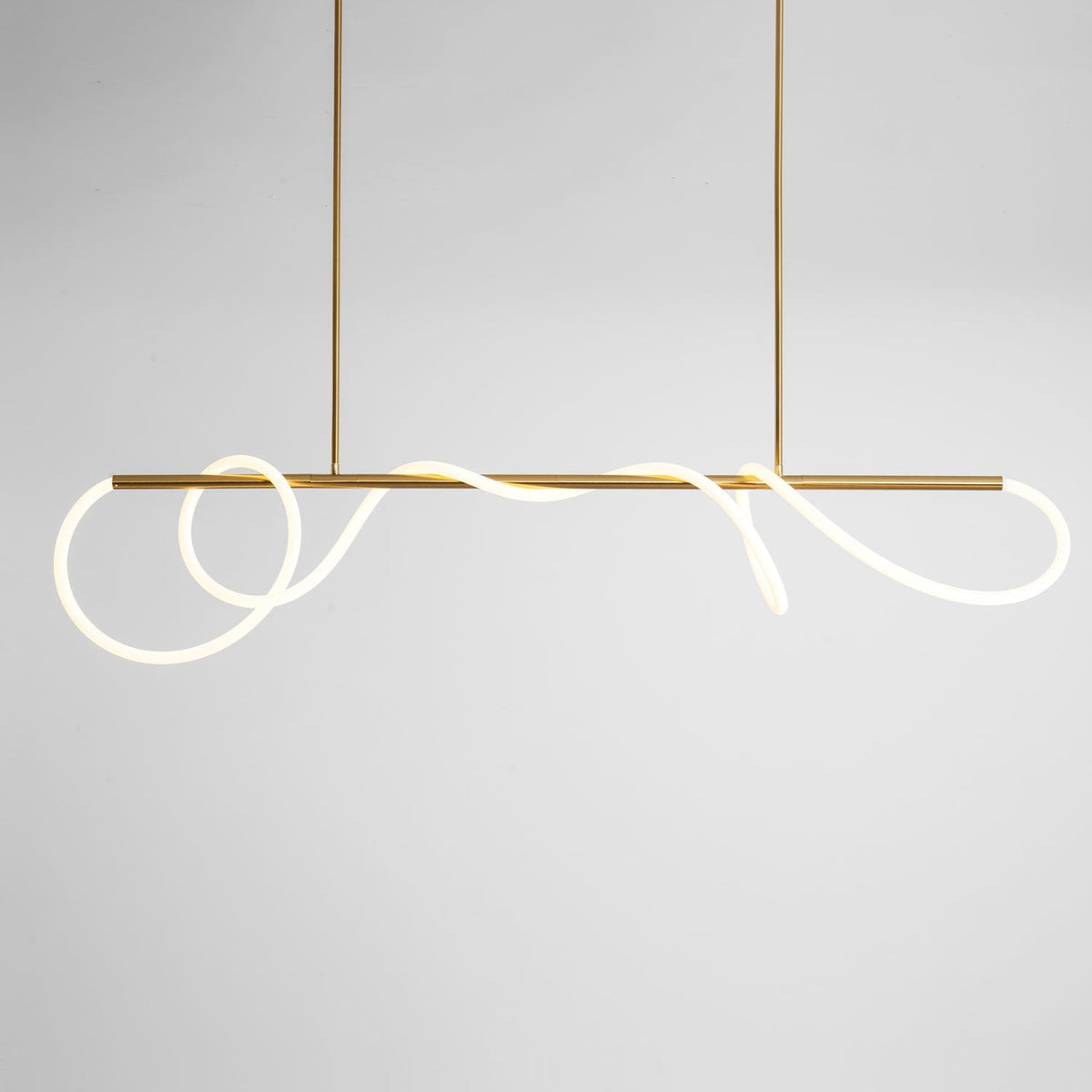 Flexible Linear Curve Chandelier - Vakkerlight