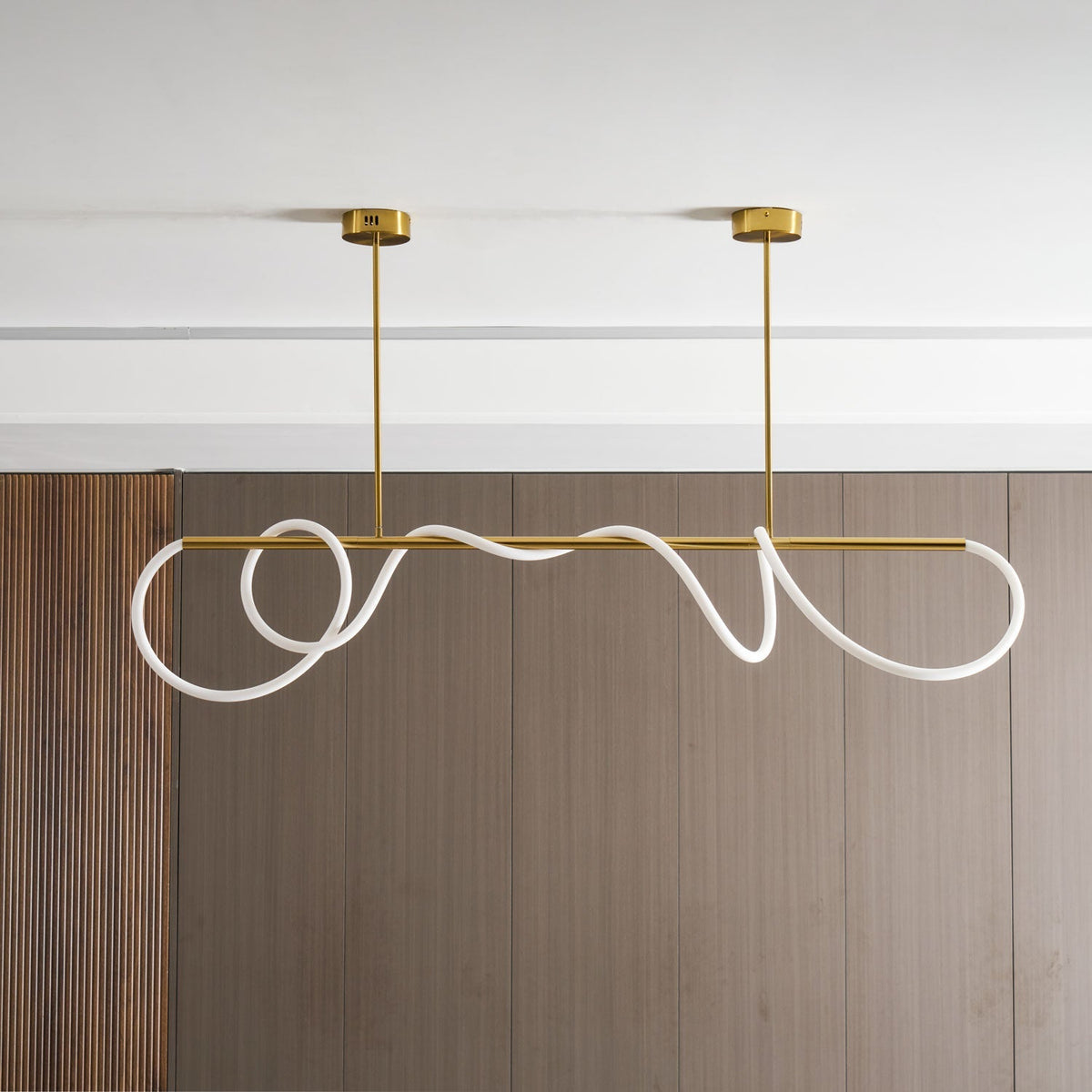 Serpentine Glow Gold Chandelier – detail 20