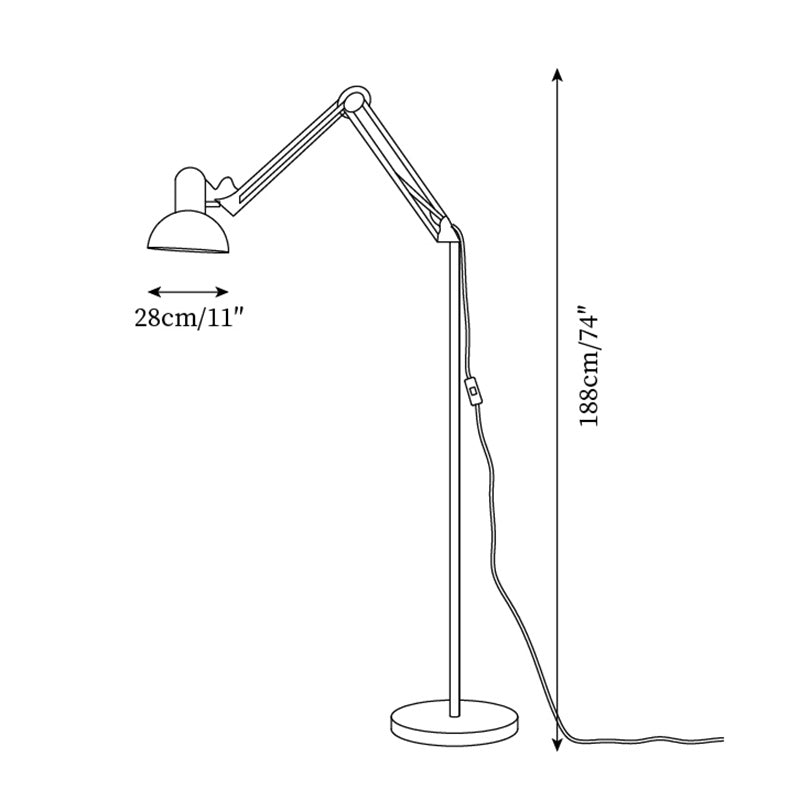Lampada da terra Nerluna