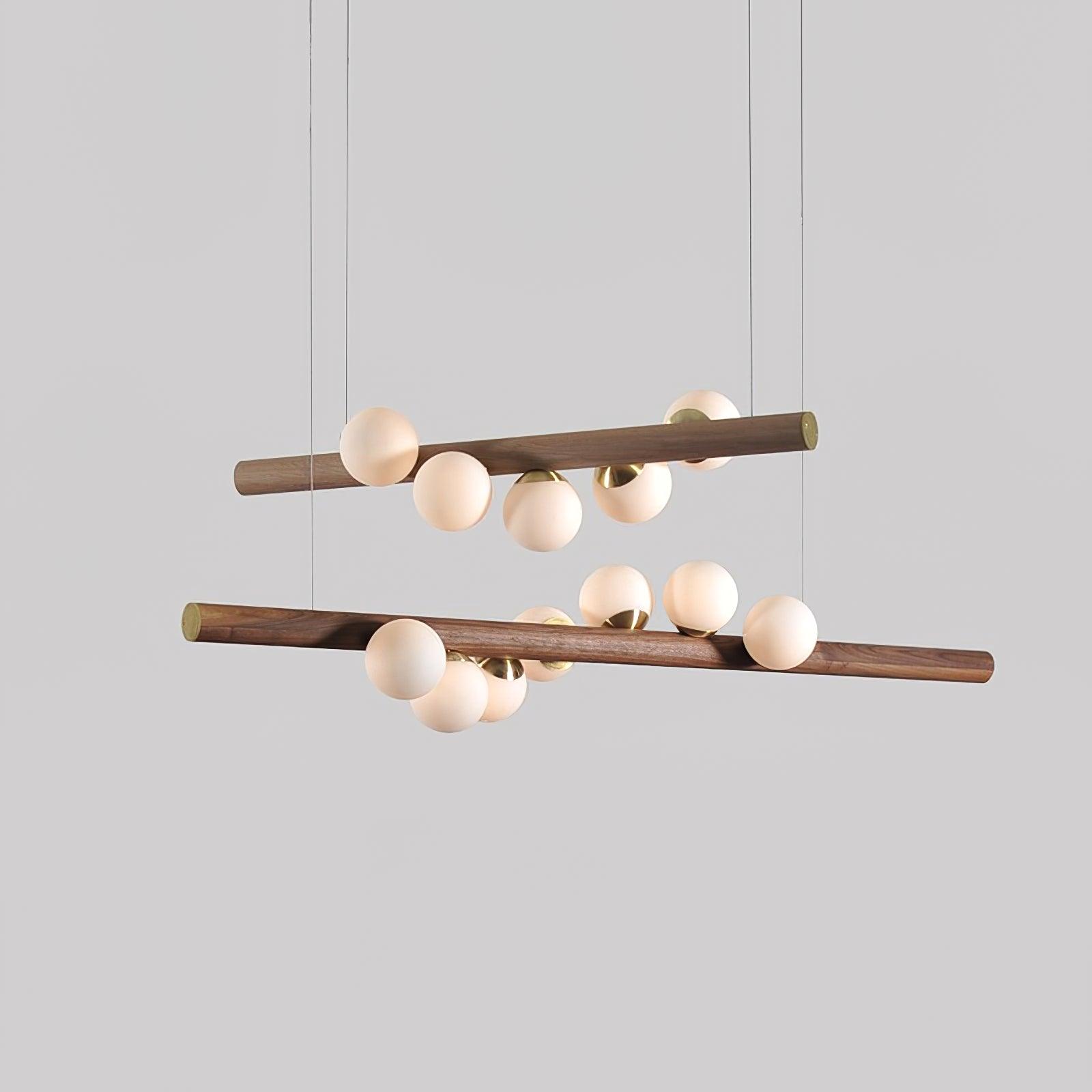 Lampada a sospensione lineare Seravino