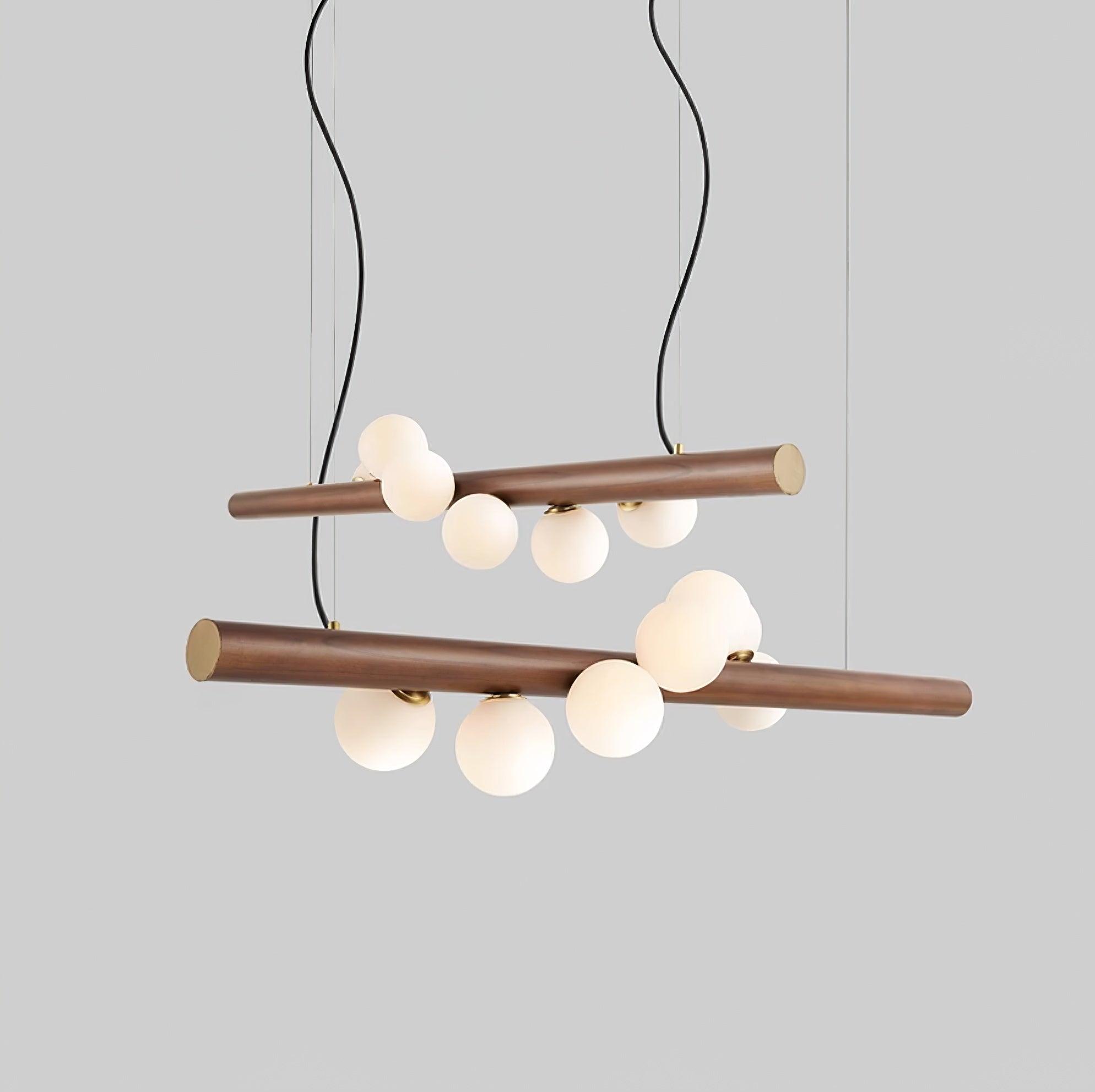 Lampada a sospensione lineare Seravino