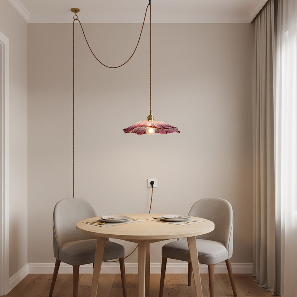 Lampada a sospensione floreale Mirarni