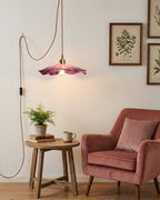 Lampada a sospensione floreale Mirarni