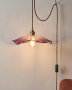 Lampada a sospensione floreale Mirarni