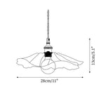 Lampada a sospensione floreale Mirarni