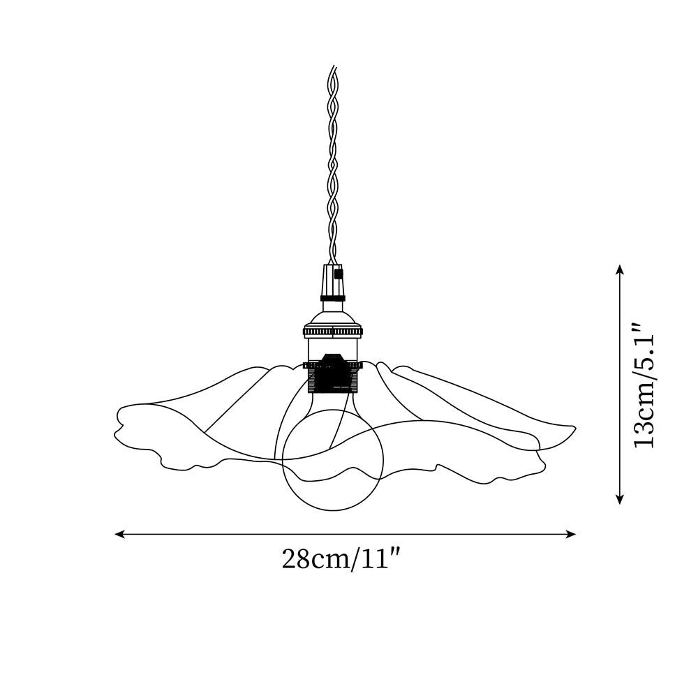 Lampada a sospensione floreale Mirarni