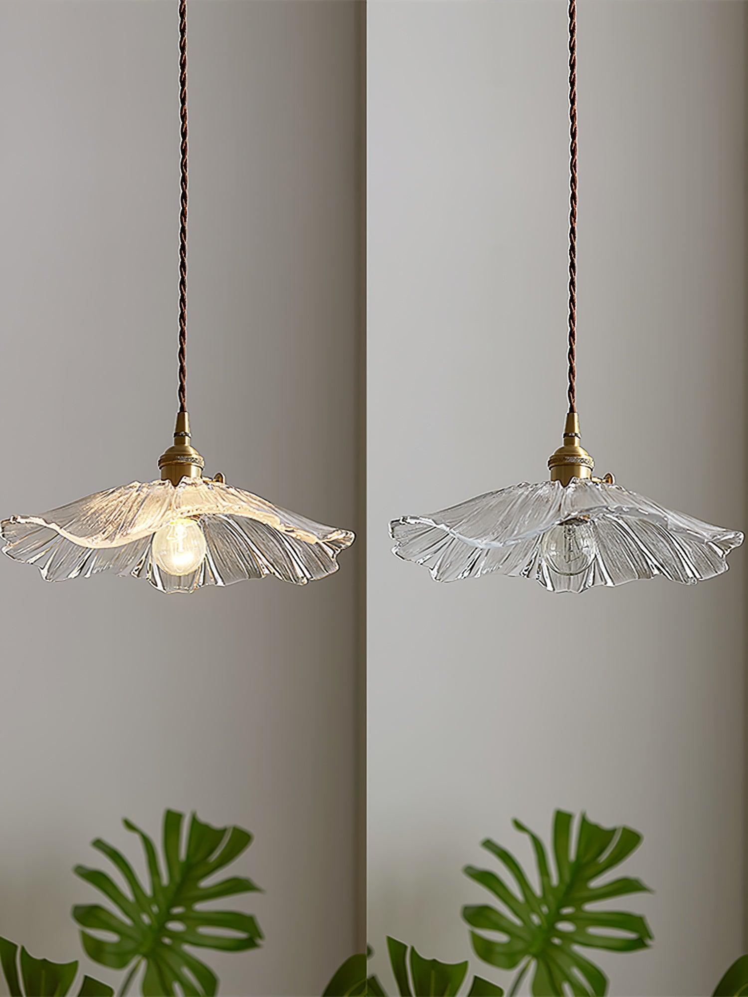 Lampada a sospensione floreale Mireliro