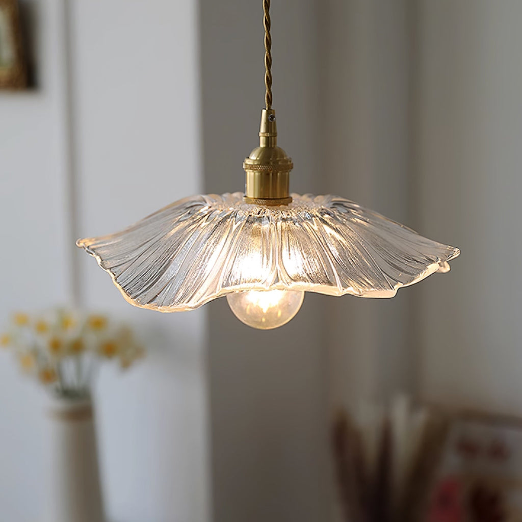 Lampada a sospensione floreale Mirarni