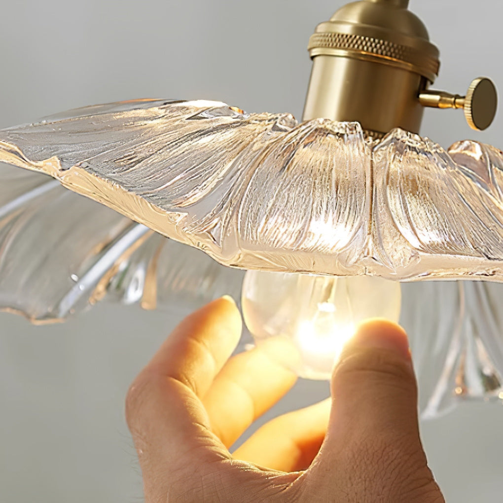 Lampada a sospensione floreale Mirarni