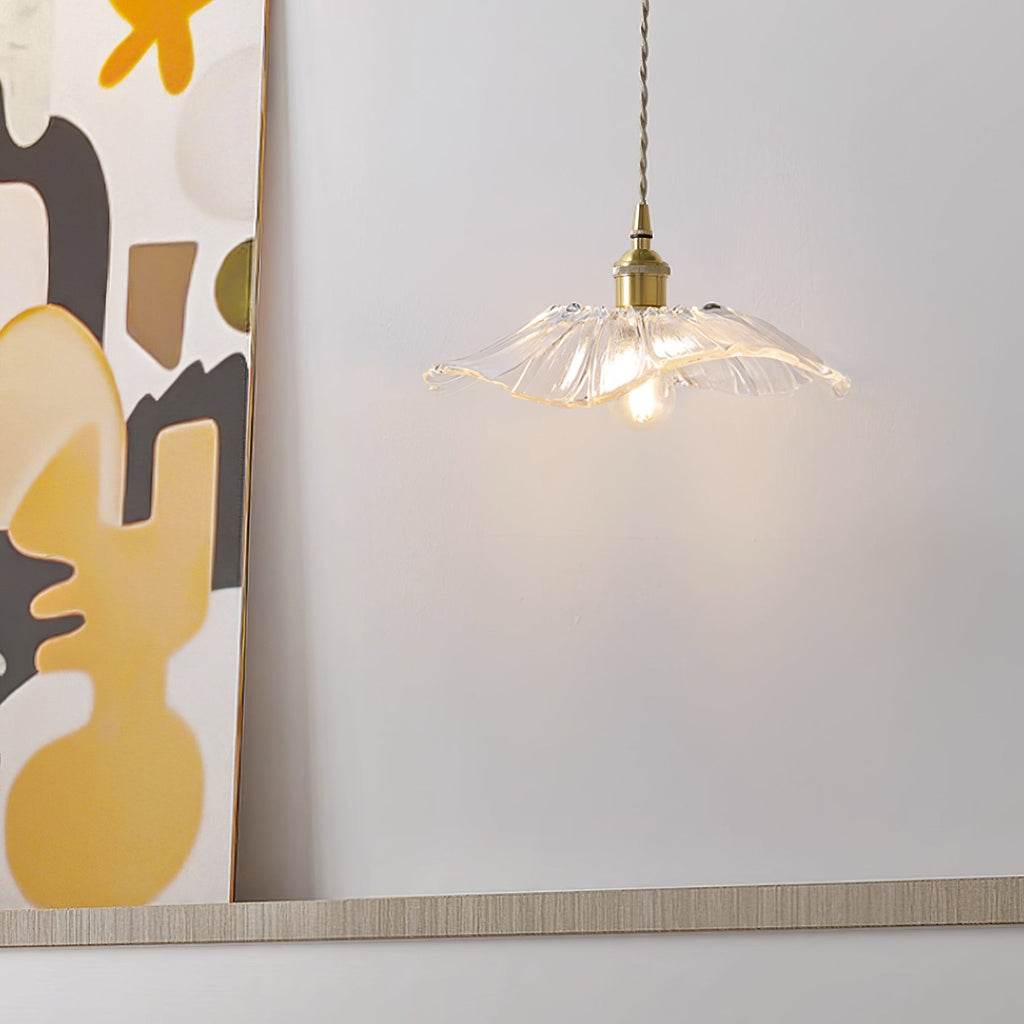 Lampada a sospensione floreale Mirarni