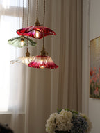 Lampada a sospensione floreale Mirarni