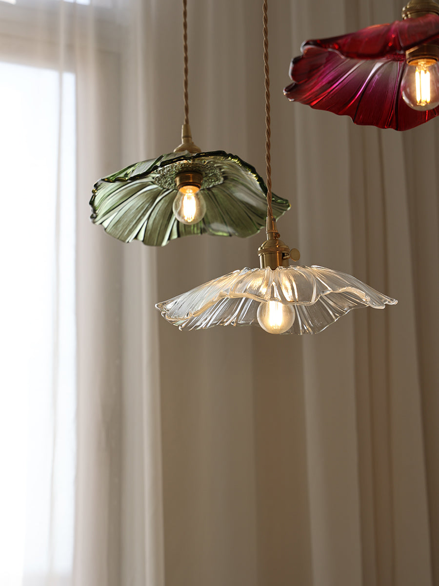 Lampada a sospensione floreale Mirarni