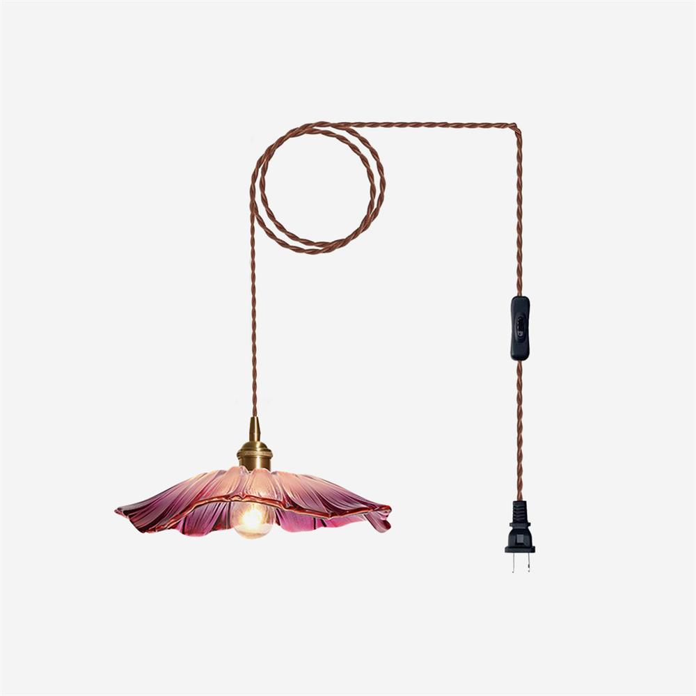 Lampada a sospensione floreale Mirarni