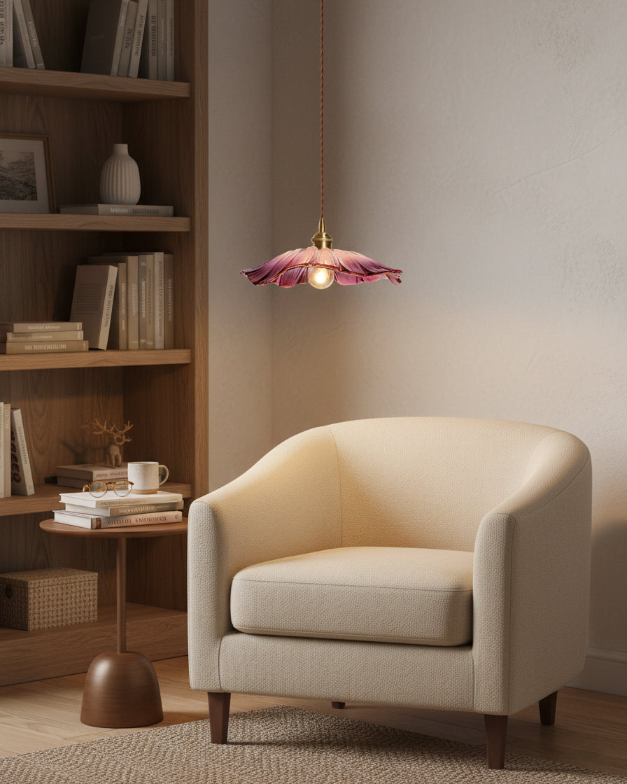 Lampada a sospensione floreale Mirarni