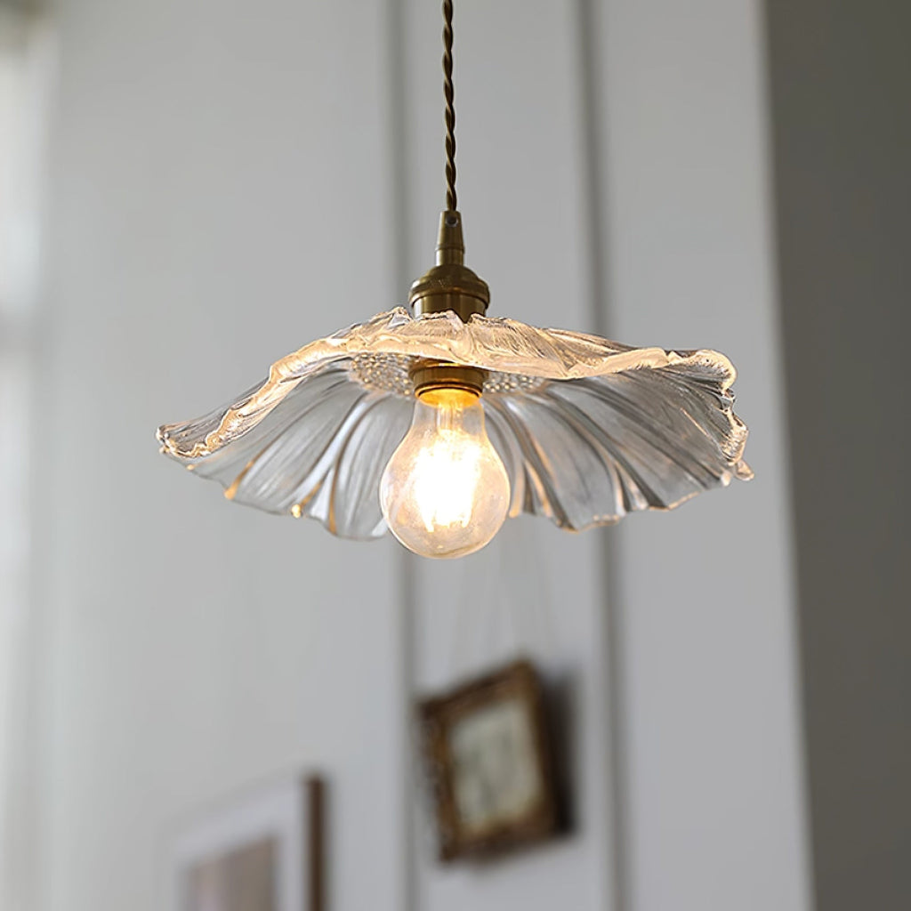 Lampada a sospensione floreale Mirarni