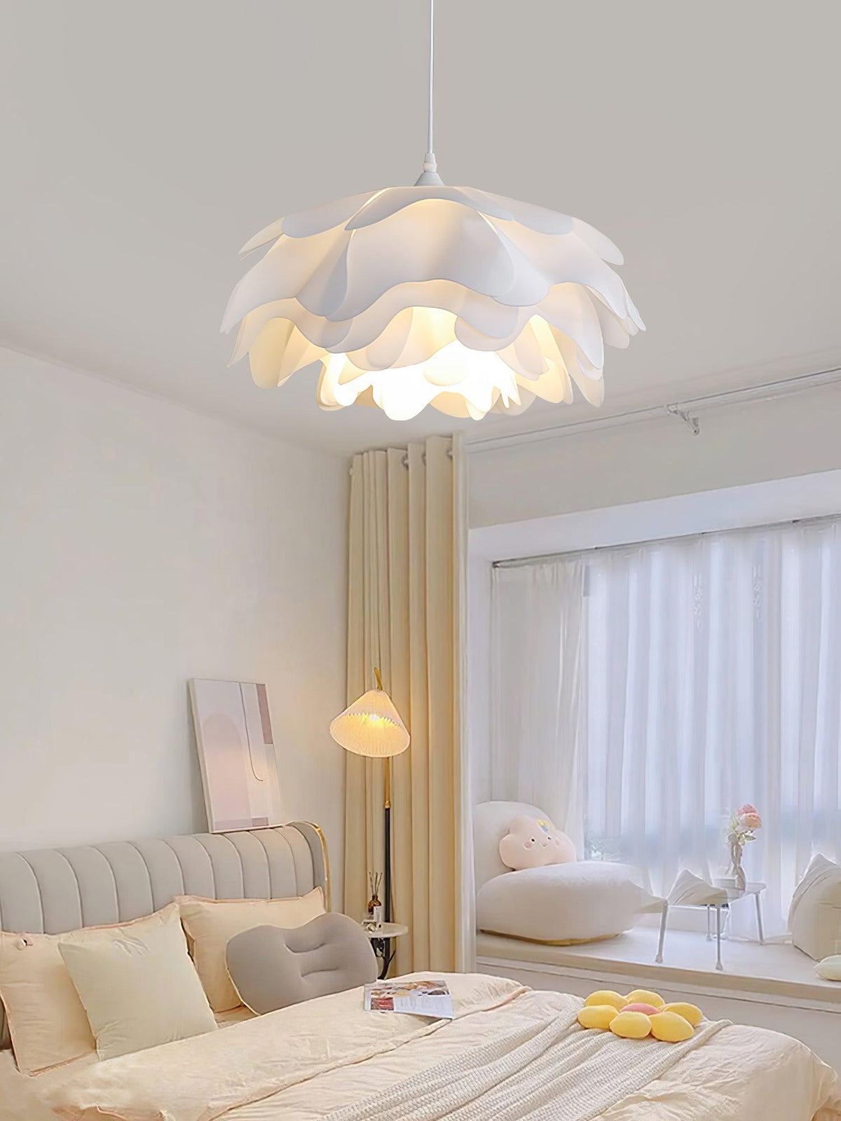 Flower Shaped White Pendant Lamp – detail 13