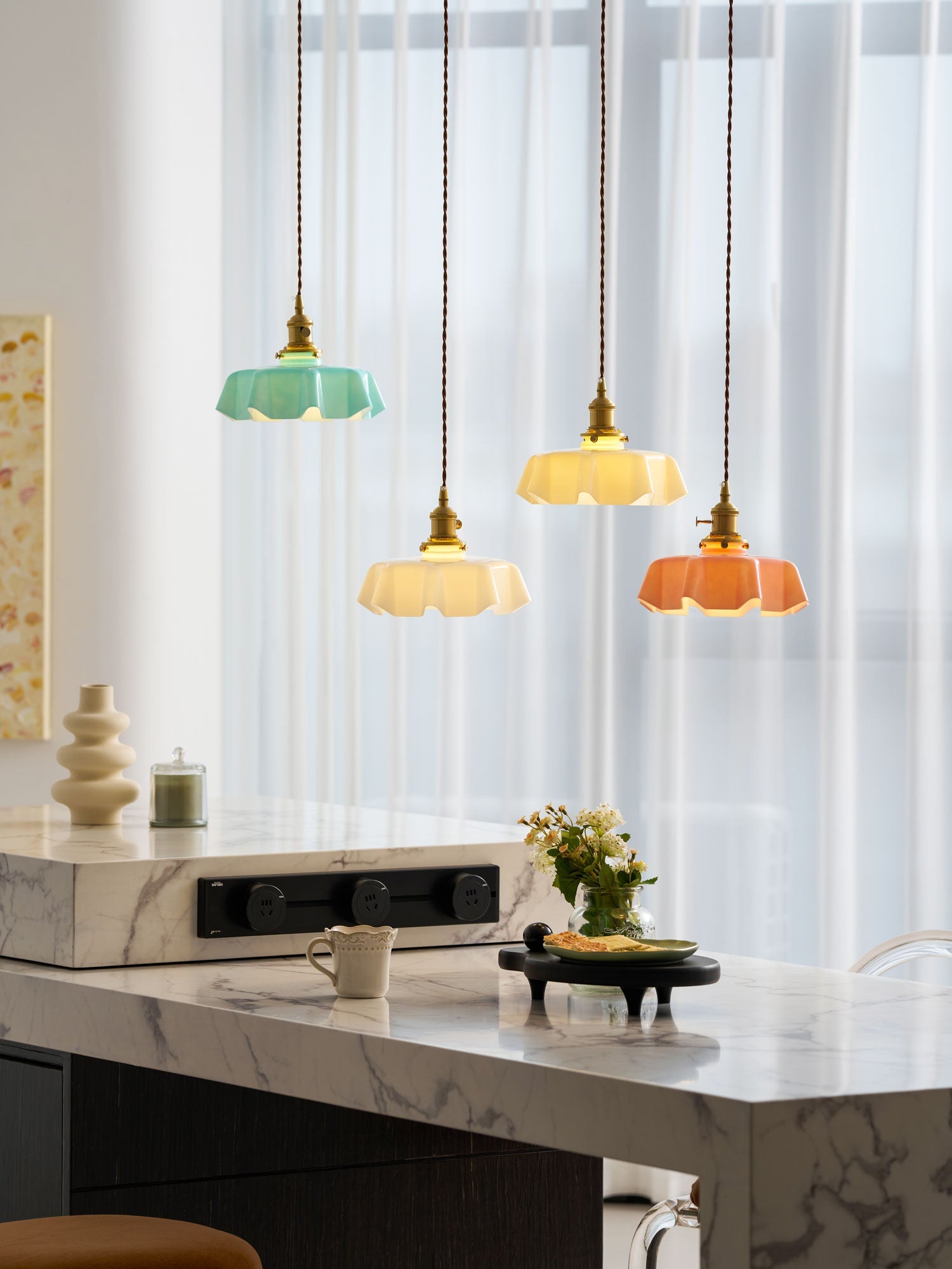 Lampada a sospensione vintage Ameliro