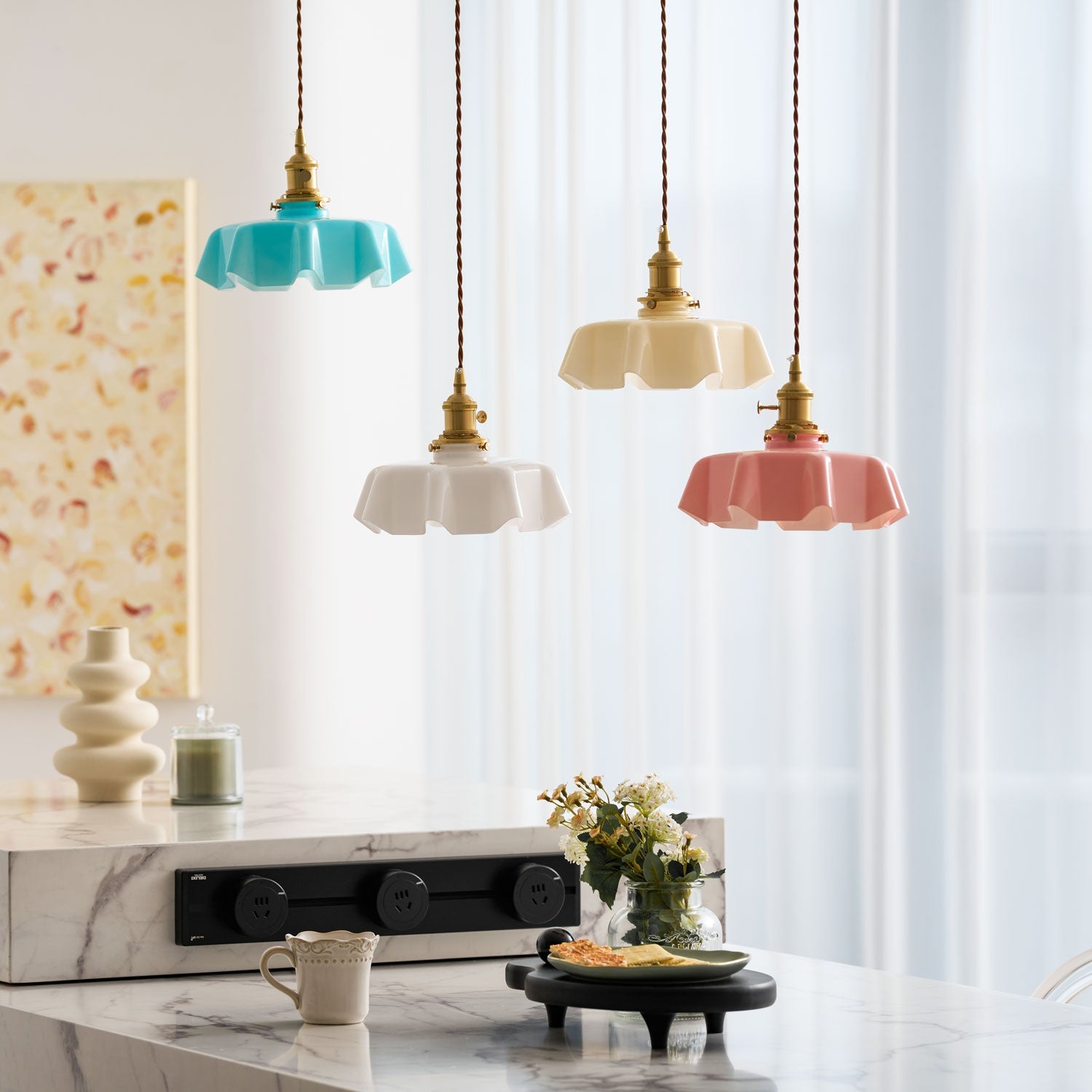 Lampada a sospensione vintage Ameliro