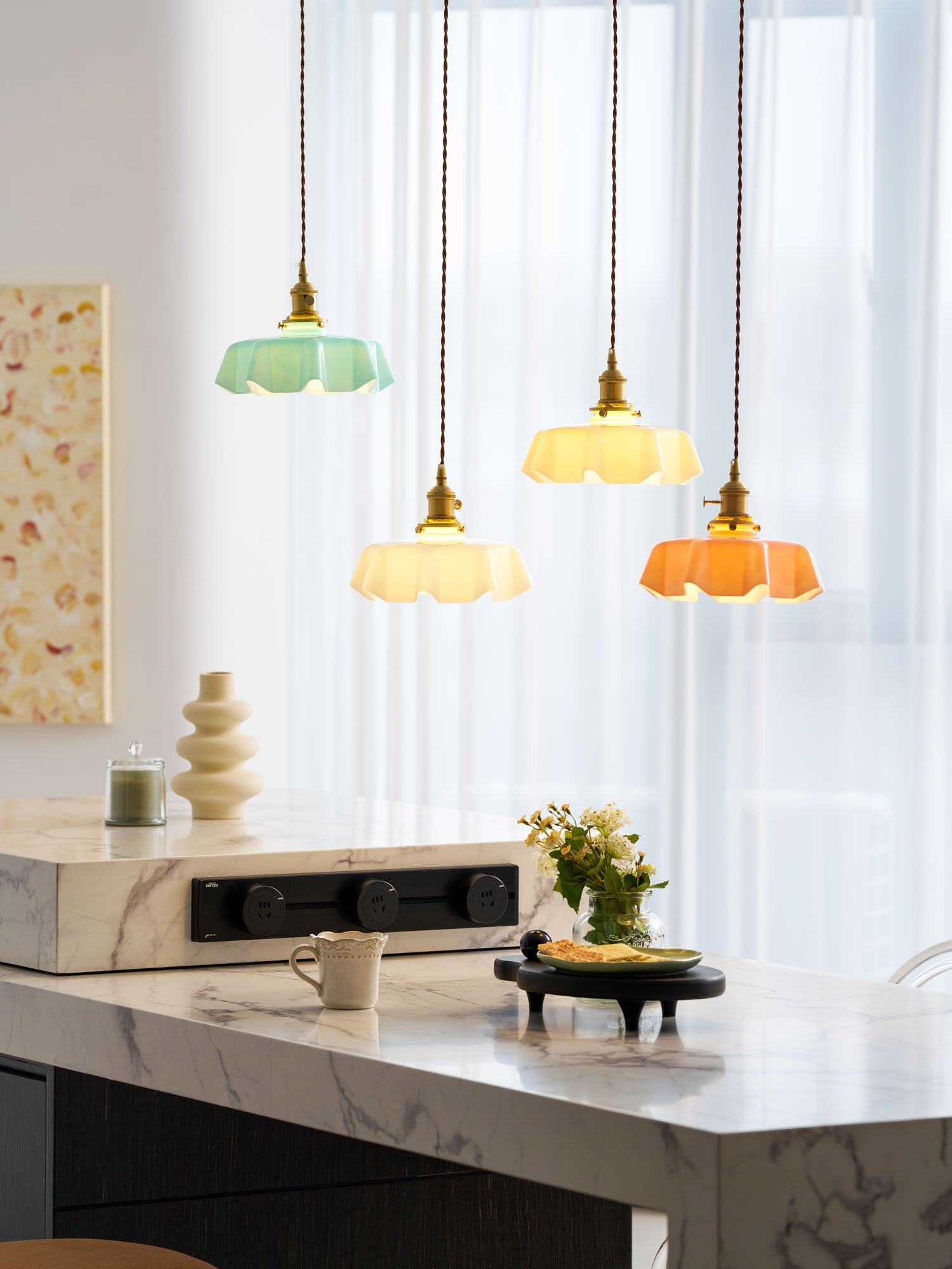 Lampada a sospensione vintage Ameliro