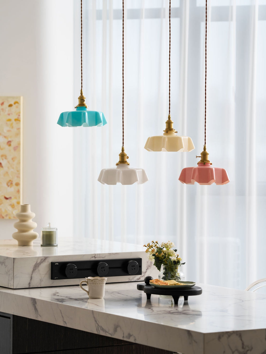 Lampada a sospensione vintage Ameliro